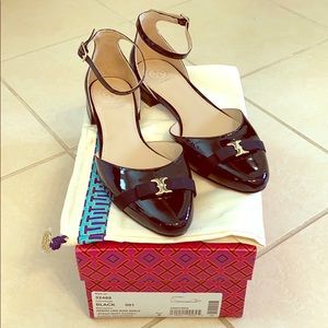 Tory Burch Gemini Link Ankle Strap Flats